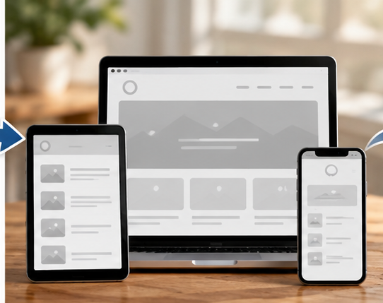The vision began taking shape through wireframes that established the app's structure, user experience, and responsive layouts across devices.