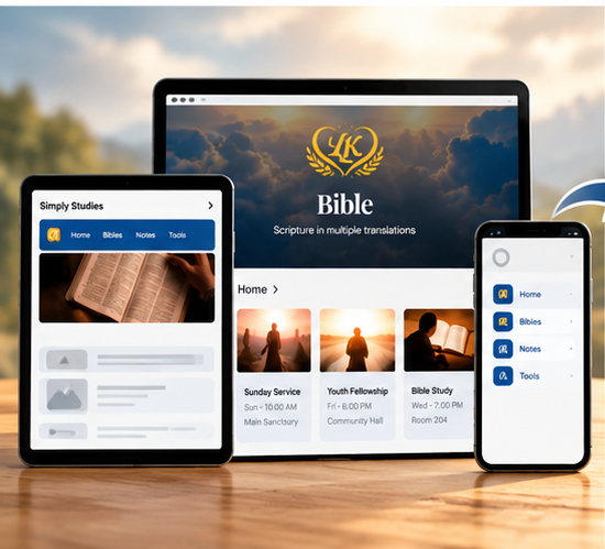 The original Simply Studies prototype introduced Bible reading, study notes, search tools, and community-focused features, laying the foundation for future development.